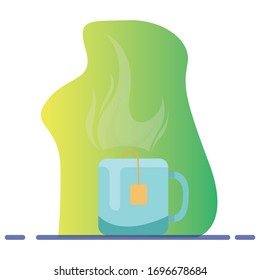 tea illustration vektor design simple