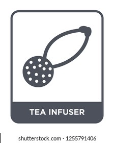 tea infuser icon vector on white background, tea infuser trendy filled icons from Kitchen collection, tea infuser simple element illustration