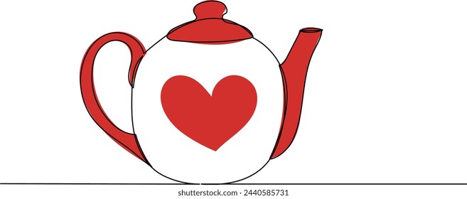 tea infuser, sketch, outline, vector