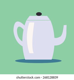tea jug vector