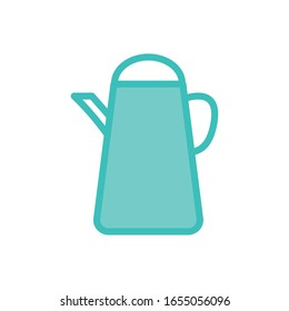 Teekessel dou Farbe Stil Symbol Design, Koch Küche essen Speisesaal Hausmannsmenü Mittagessen Kochen und Vektorillustration Thema Illustration