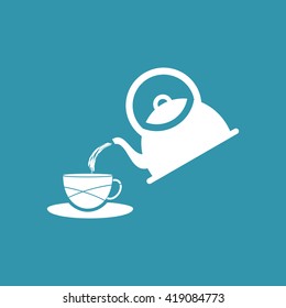 Tea Kettle Icon. Eps-10.