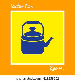 Tea Kettle icon. Eps-10.