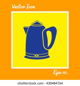 Tea Kettle Icon. Eps-10.
