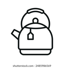 Tea kettle  icon vector design templates simple and modern