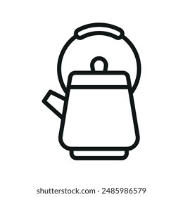 Tea kettle  icon vector design templates simple and modern