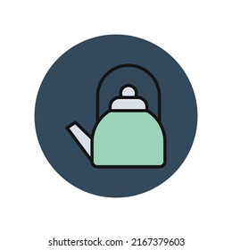 Tea kettle Isolated Vector icon which can easily modify or edit

