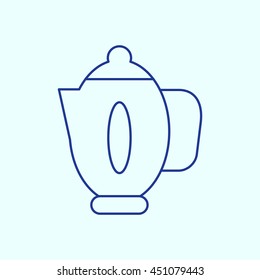 Tea Kettle Line icon. Eps-10.