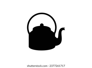 Tea Kettle logo design, Vector design template
