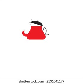 tea kettle or tea pot vector illustration