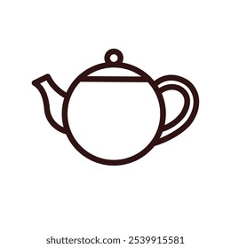 Tetera de té, tetera - icono de Vector