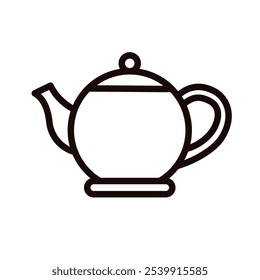 Tetera de té, tetera - icono de Vector