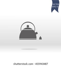 tea kettle vector icon