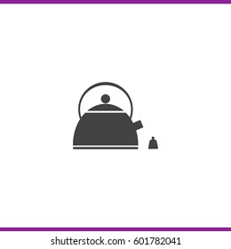 tea kettle vector icon