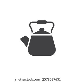 Tea Kettle vector icon. filled flat sign for mobile concept and web design. Tea Kettle glyph icon. Symbol, logo illustration. Vector graphics