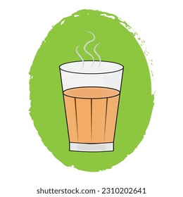 Tea also known chai, chaya vector Illustration Indian Street Food