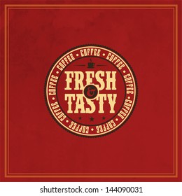 tea label design retro old-fashioned coffee scene with offset tea label design path classic star coffee bar scene nutrient cafe elderly performance older drink elegant fancy mug creative cappuccino br