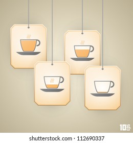 tea label vector