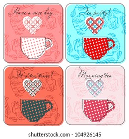 Tea labels set (vector version)
