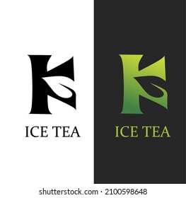 tea leaf and cup logo illustration. suitable for beverage business logos, healthy herbs and so on