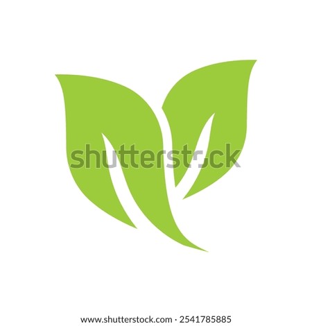 tea leaf icon vector design isolated white background