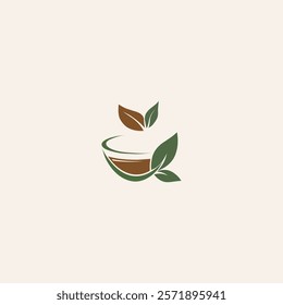 Tea leaf Logo design vector