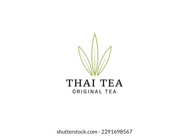 tea leaf logo vector icon illustration