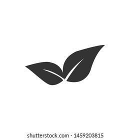 Tea leaf vector symbol. Leaf symbol symbol icon