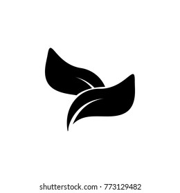 tea leaves icon. Spa icon. Element relaxation and rest icon on white background