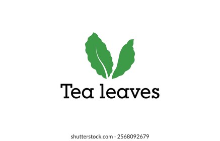 Tea leaves logo for tea company