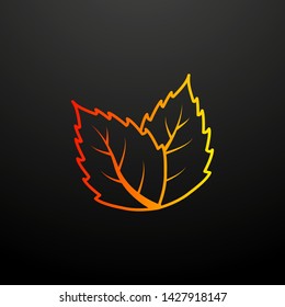 tea leaves nolan icon. Elements of food set. Simple icon for websites, web design, mobile app, info graphics