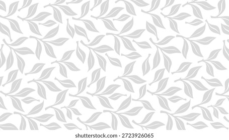 Hojas de té sin patrón de fondo orgánico botánico