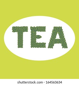 TEA ,  letters of  leaves