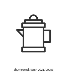 Tea line icon in trendy style. Stroke vector pictogram isolated on a white background. Tea premium outline icons.