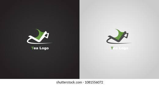 Tea Logo Abstract Design template. use for brand in business. Vector EPS10. 