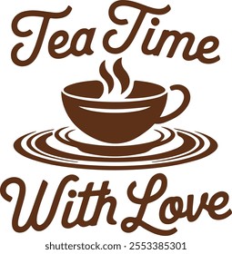 Tea logo design, logo for business, badge, herbal, and cafe