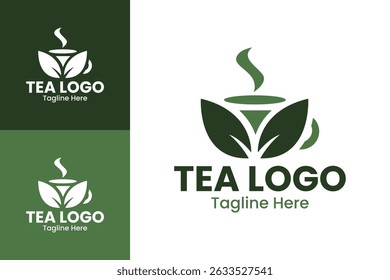 Tea Logo Design Fresh Tea Logo for Beverage Branding