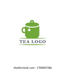 tea logo design vector template