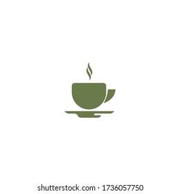 tea logo icon design with simple line art style