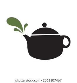 Tea logo icon. green tea in a cup with tea bag design illustration. healthy green tea drink concept logo design vector.