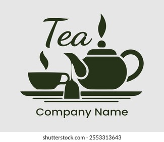 Tea logo icon vector design template.