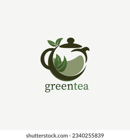 ilustración del logotipo de té vectores eps 10