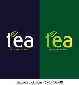 Tea Logo Symbol Vector Illustration 