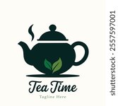 Tea Logo Template. Tea Pot, Tea Time 