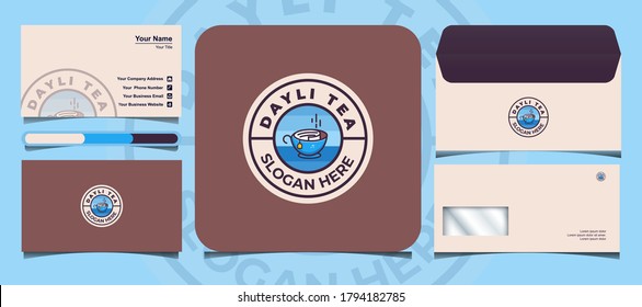 tea logo template.tea logo template. suitable for news, tea companies, and tea plantations