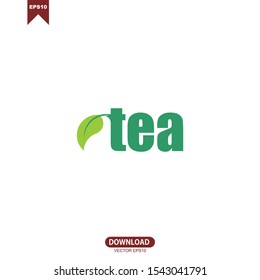 Tea logo vector design. tea logotype