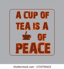 Tea lover t shirt design an Vector Illustration for t shirt cutting print. 