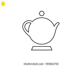 tea maker, icon, vector illustration eps10