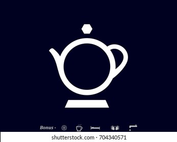 tea maker, icon vector illustration eps10