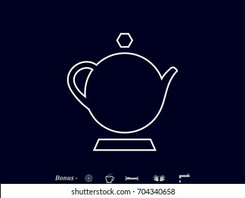 tea maker icon, vector illustration eps10